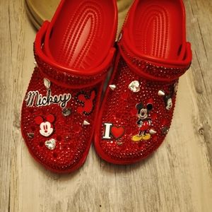 Custom blinged crocs